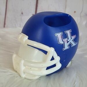 UK University of Kentucky Wildcats Cats  Rubber Mini Football Helmet Pen Holder